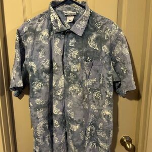 Columbia Men's Blue Short Sleeve Shirt